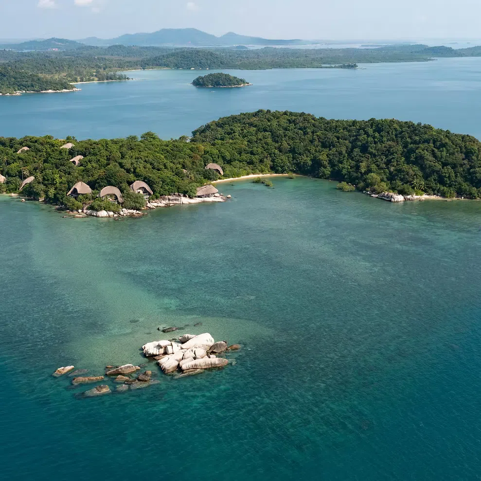Cempedak Island is a private resort island off the eastern coast of Bintan.