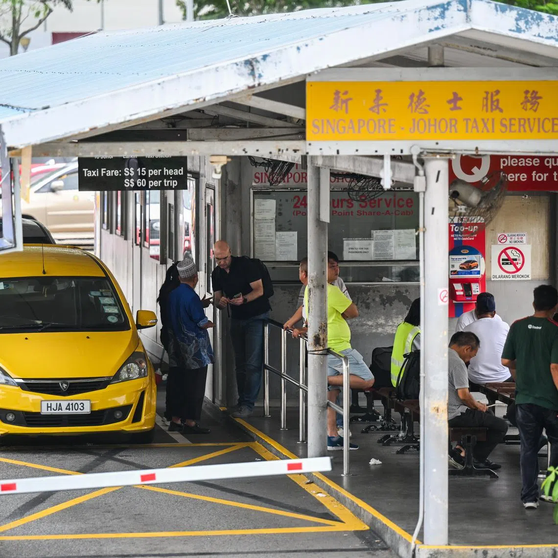 From Jan 1, 2027, licensed Malaysian-registered taxis have to pay $15 each time they enter Singapore, up from paying $2 a month.