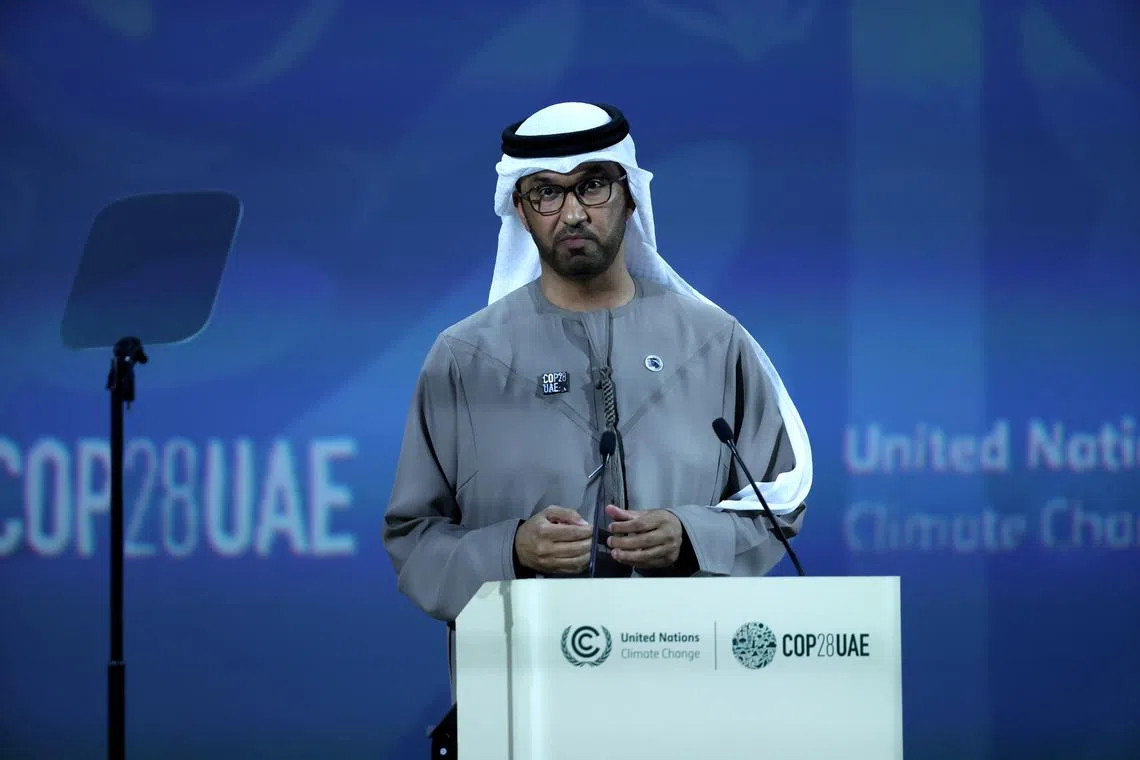 COP28 president Sultan Al Jaber said he was “not in any way signing up to any discussion that is alarmist”.