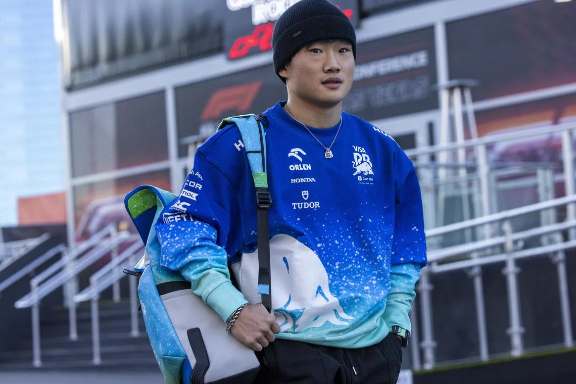 Japanese driver Yuki Tsunoda, of Racing Bulls, was questioned for several hours by US border guards after arriving in the country in pyjamas.