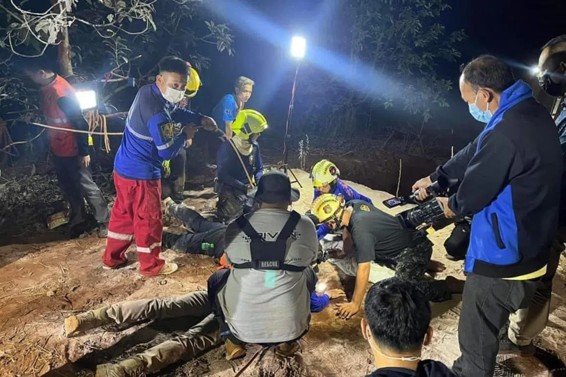 The 19-month-old girl fell into a 30cm-wide well in Tak province, near the Myanmar border, while playing on Monday afternoon. 