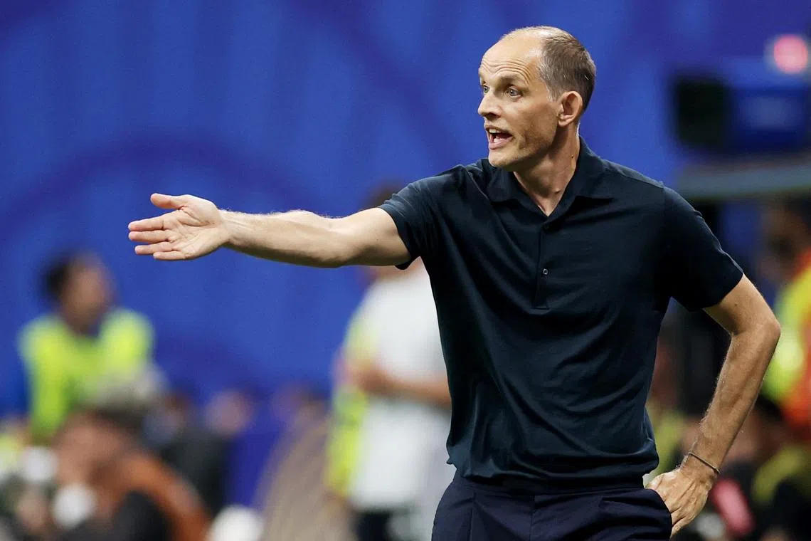 FILE PHOTO: Soccer Football - FIFA World Cup 2026 - Semi Final - England v Argentina - Atlanta Stadium, Atlanta, Georgia, U.S. - July 15, 2026 England manager Thomas Tuchel reacts REUTERS/Paul Childs/File Photo