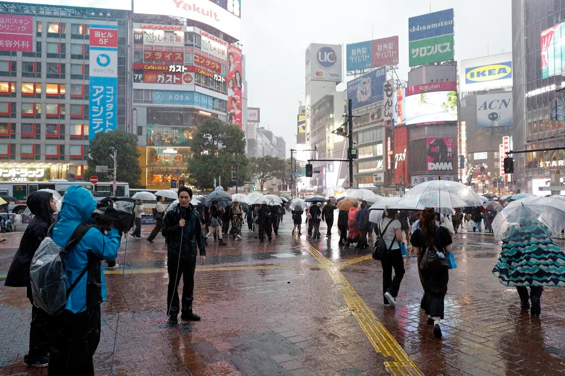 Central Tokyo logs 34 consecutive days of rain, longest on record