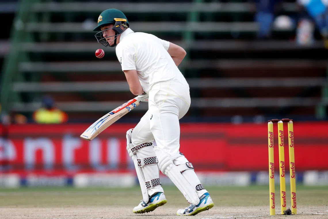 Cricket - South Africa v Australia - Fourth Test - Wanderers Stadium, Johannesburg, South Africa - April 2, 2018   Australia’s Matt Renshaw in action   REUTERS/Siphiwe Sibeko