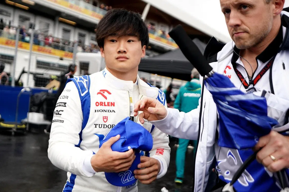 RB driver Yuki Tsunoda has five top-10 finishes this season, and has scored points in five of the past six races.