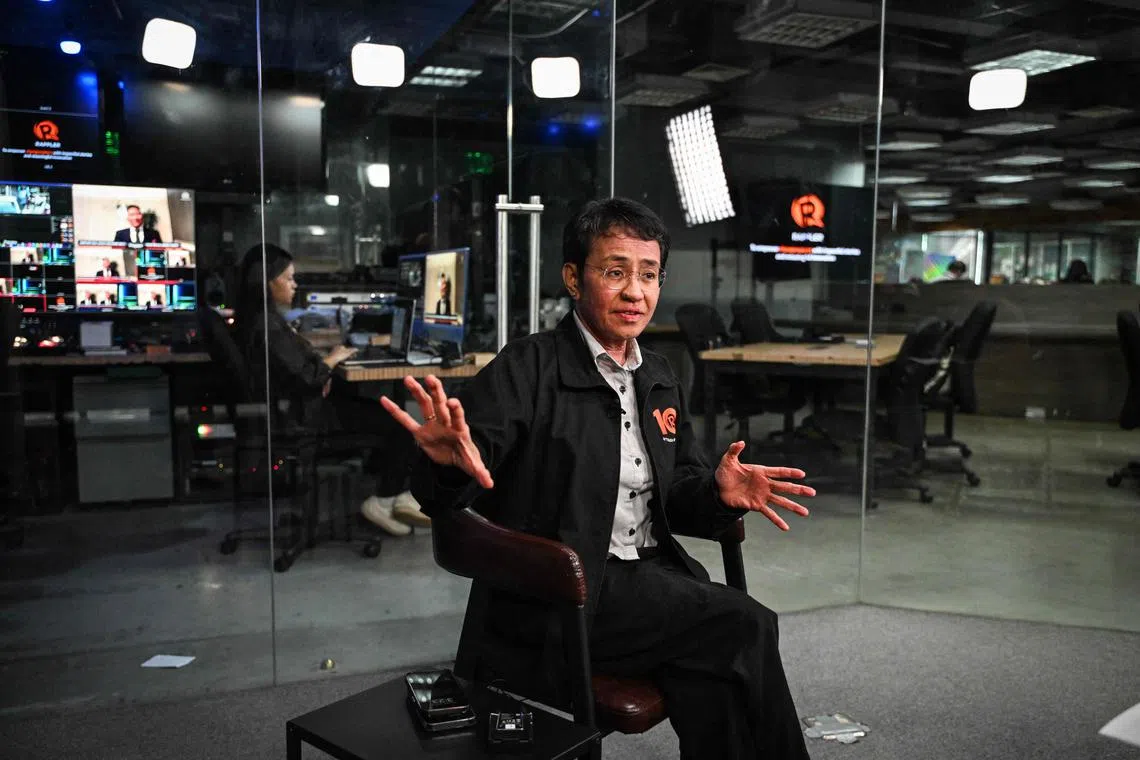 Ms Ressa vowed to do everything she could to “ensure information integrity”.