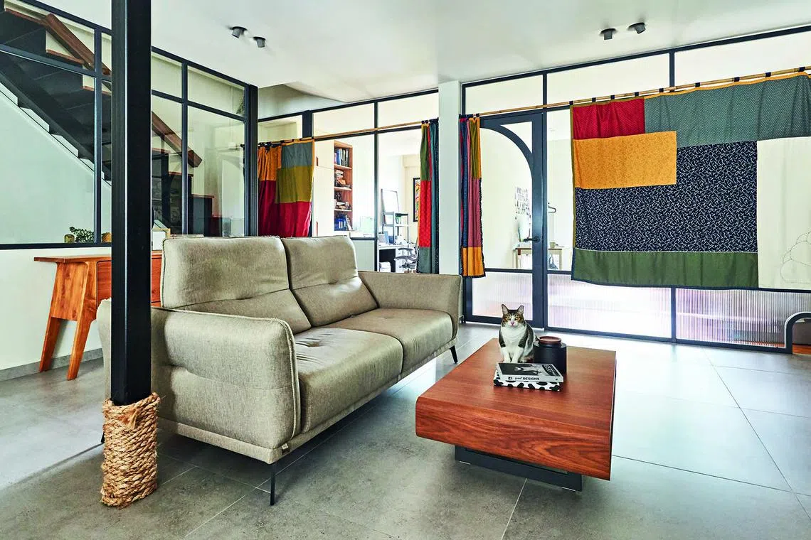 The home has lots of space for its 30-something owners and their cat, who loves watching the world go by from the front window. 