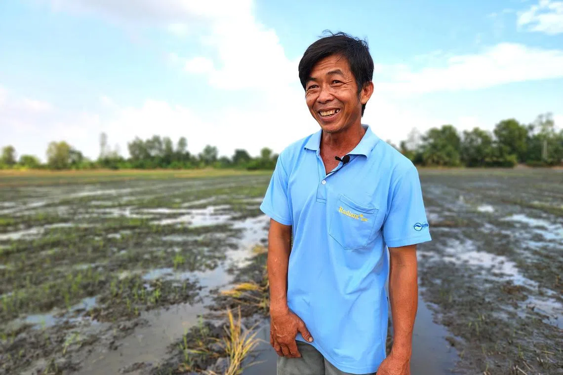hyrice - Mr Le Hiep Phuc, a farmer in Vietnam's An Giang province who is using sustainable methods during rice farming.