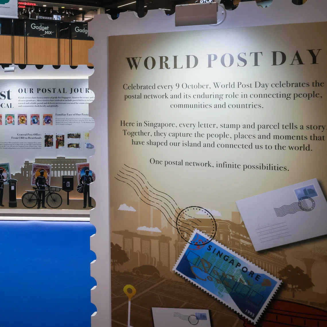 The World Post Day 2026 exhibition, which features new lenticular stamp launches, a 10-station stamp rally, and postal technology showcases is held at the SingPost Centre on Oct 9.