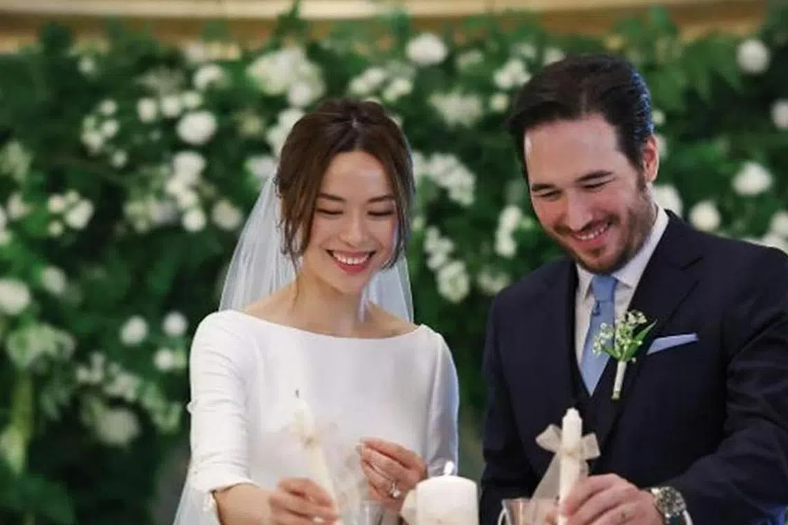 Rebecca Lim and her husband Matthew Webster held their wedding ceremony on Nov 27.