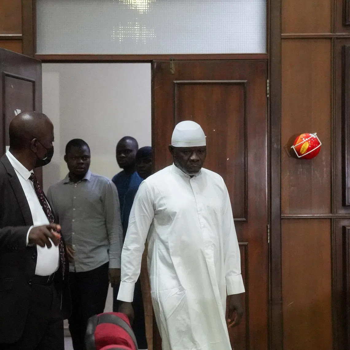 Suspects accused of involvement in the June 5, 2022 attack on St. Francis Catholic Church in Owo, Ondo State, arrive at the Federal High Court ahead of judgment in Abuja, Nigeria, June 3, 2026. REUTERS/Marvellous Durowaiye