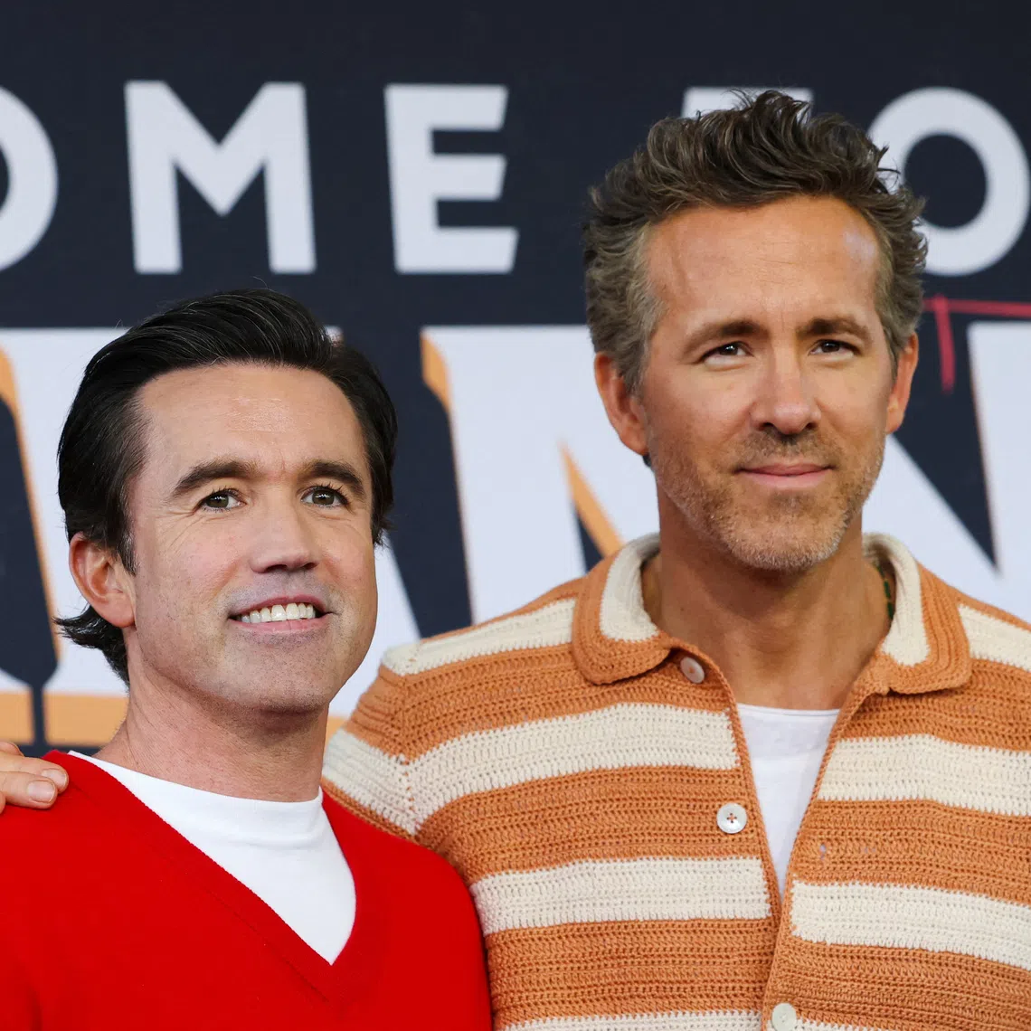 FILE PHOTO: Executive Producer and Wrexham AFC co-Chairman and co-Owner Rob McElhenney (\"Rob Mac\") and Executive Producer and Wrexham AFC co-Chairman and co-Owner Ryan Reynolds attend a For Your Consideration (FYC) event for the television series 'Welcome to Wrexham' - Season 5 in Los Angeles, California, U.S., April 28, 2026. REUTERS/Mario Anzuoni/File Photo