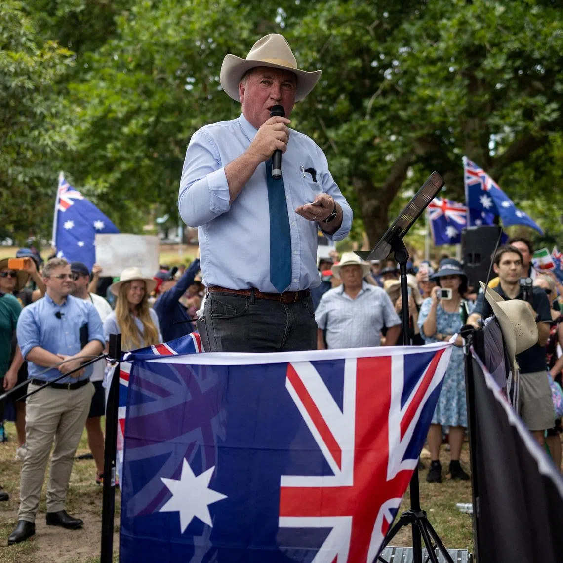 Former deputy prime minister Barnaby Joyce was being interviewed on national broadcaster ABC on July 20 when he interrupted the one-on-one to shriek “sit down!”