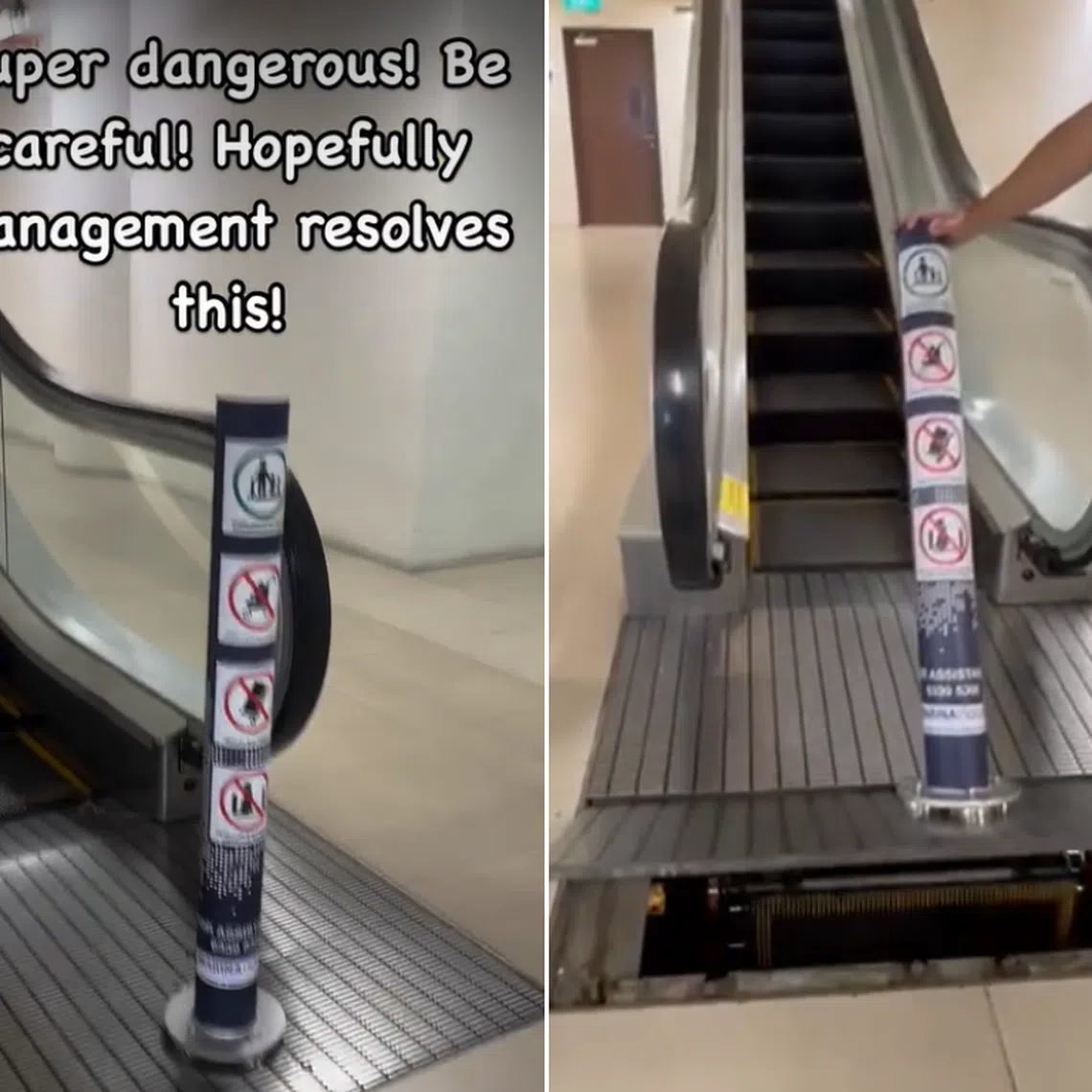 Marina Square said the bollards installed were in compliance with the necessary guidelines. 