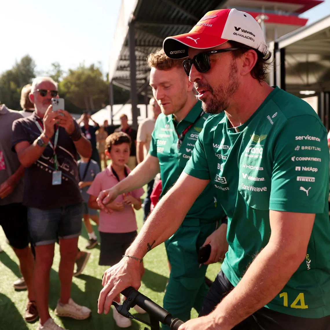 Formula One F1 - Barcelona-Catalunya Grand Prix - Circuit de Barcelona-Catalunya, Barcelona, Spain - June 12, 2026 Aston Martin's Fernando Alonso after practice REUTERS/Bruna Casas
