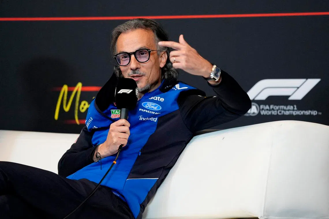 Red Bull team boss Laurent Mekies (above) noted that Max Verstappen raced in a Mercedes GT3 at the Nuerburgring 24 Hours last weekend, making the contact less unusual.