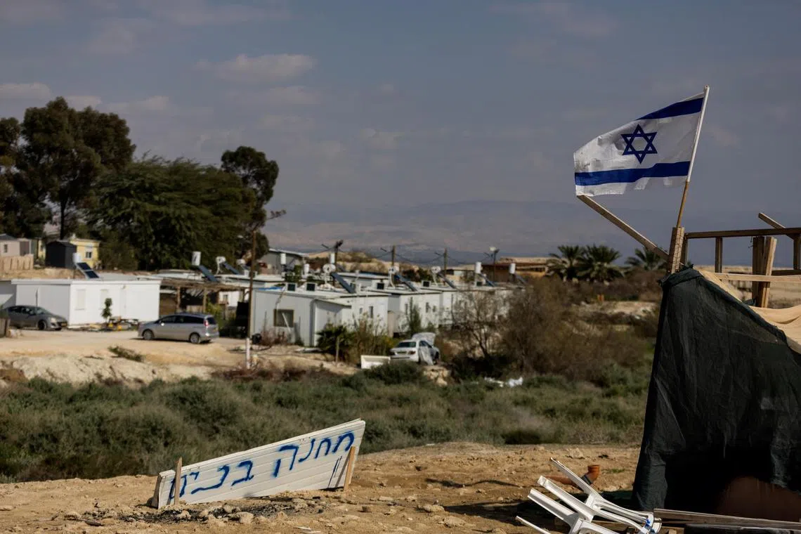 Most world powers view as illegal the settlements Israel has built on land it captured in a 1967 war with Arab powers. 