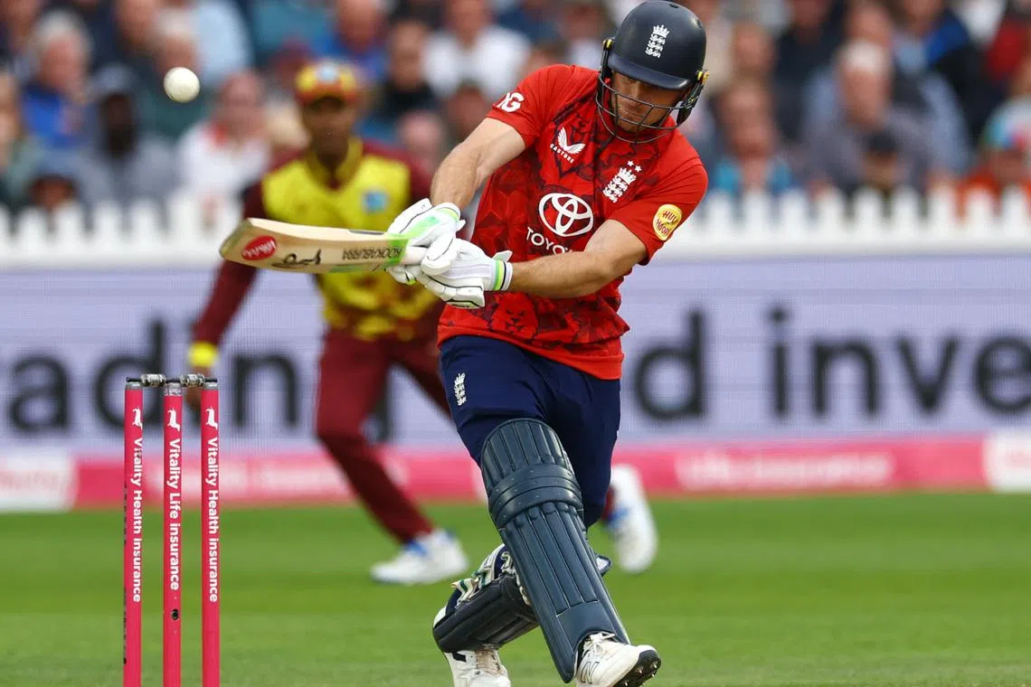 Cricket - Second Twenty20 International - England v West Indies - Seat Unique Stadium, Bristol, Britain - June 8, 2025 England's Jos Buttler in action Action Images via Reuters/Matthew Childs