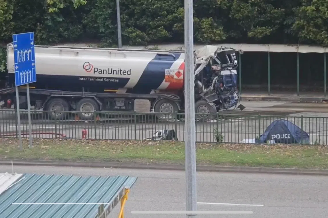 The police and SCDF were alerted to the accident along Choa Chu Kang Way at about 2pm on Jan 29.