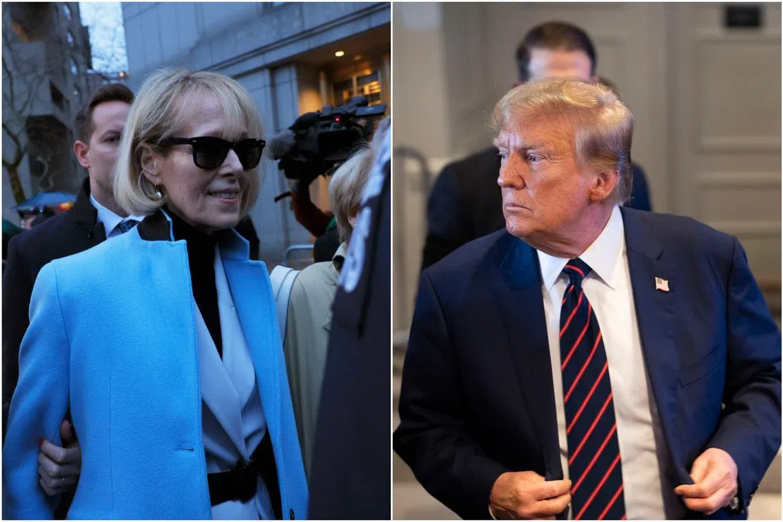 Ms E. Jean Carroll is seeking at least US$10 million (S$13.4 million) over Mr Donald Trump’s June 2019 denials.