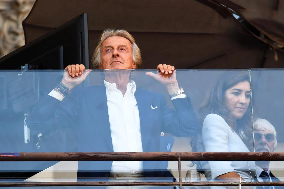 FILE PHOTO: Former chairman of Ferrari Luca Cordero di Montezemolo attends an event to celebrate 90 years of Italian premium sports car maker Ferrari racing team at Milan's Duomo square, in Milan, Italy September 4, 2019. REUTERS/Flavio lo Scalzo/File Photo