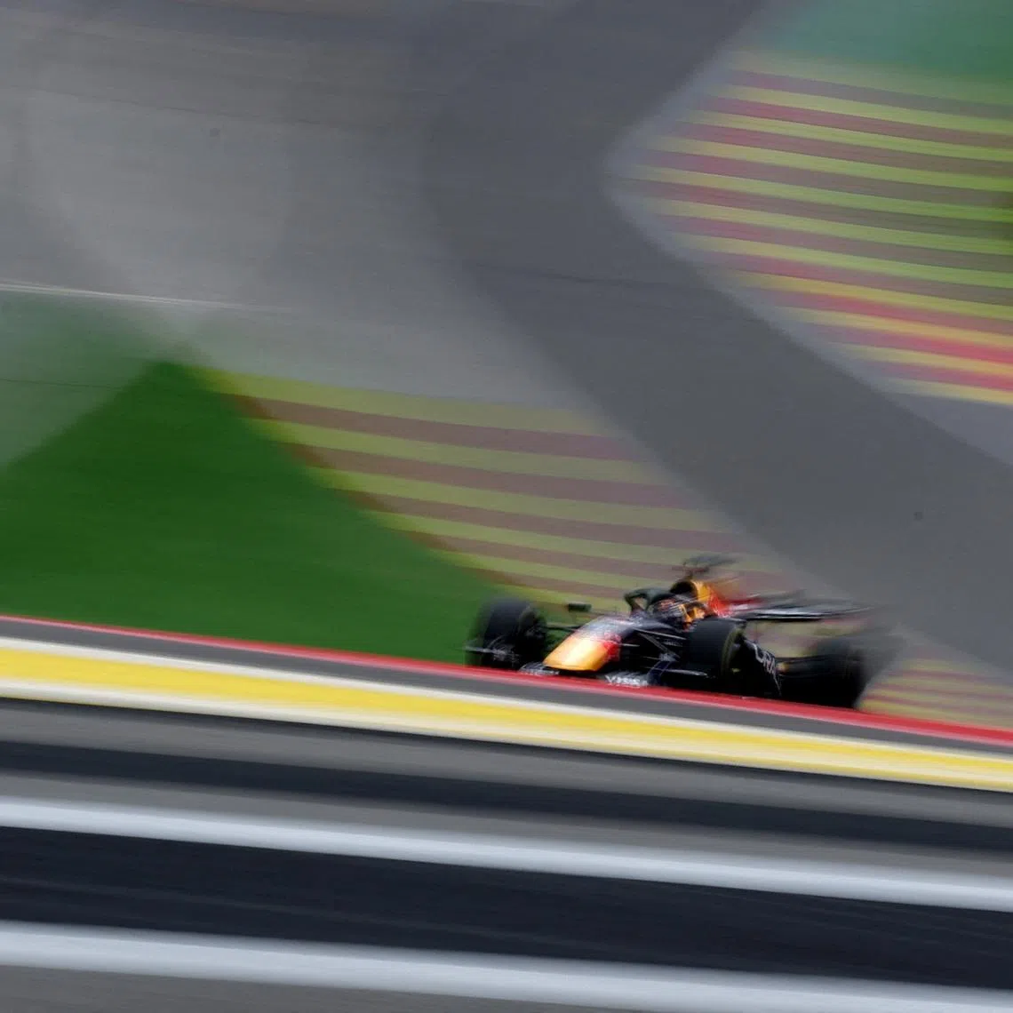 Formula One F1 - Belgian Grand Prix - Circuit de Spa-Francorchamps, Stavelot, Belgium - July 17, 2026 Red Bull's Max Verstappen during practice REUTERS/Christian Hartmann
