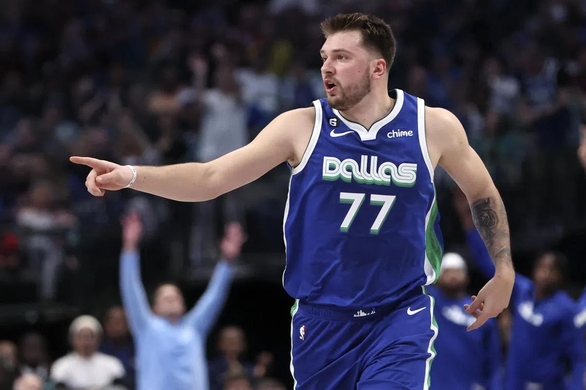 Dallas Mavericks guard Luka Doncic scored 41 points. 12 rebounds and 12 assists against NBA champions Golden State Warriors on Tuesday. 