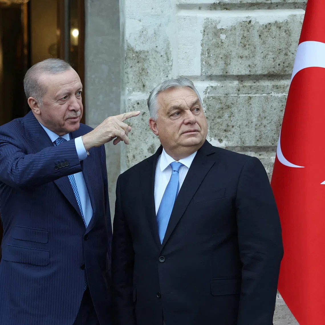 Turkey's President Tayyip Erdogan meets with Hungarian Prime Minister Viktor Orban in Istanbul, Turkey, December 8, 2025. Mustafa Kamaci/PPO/Handout via REUTERS