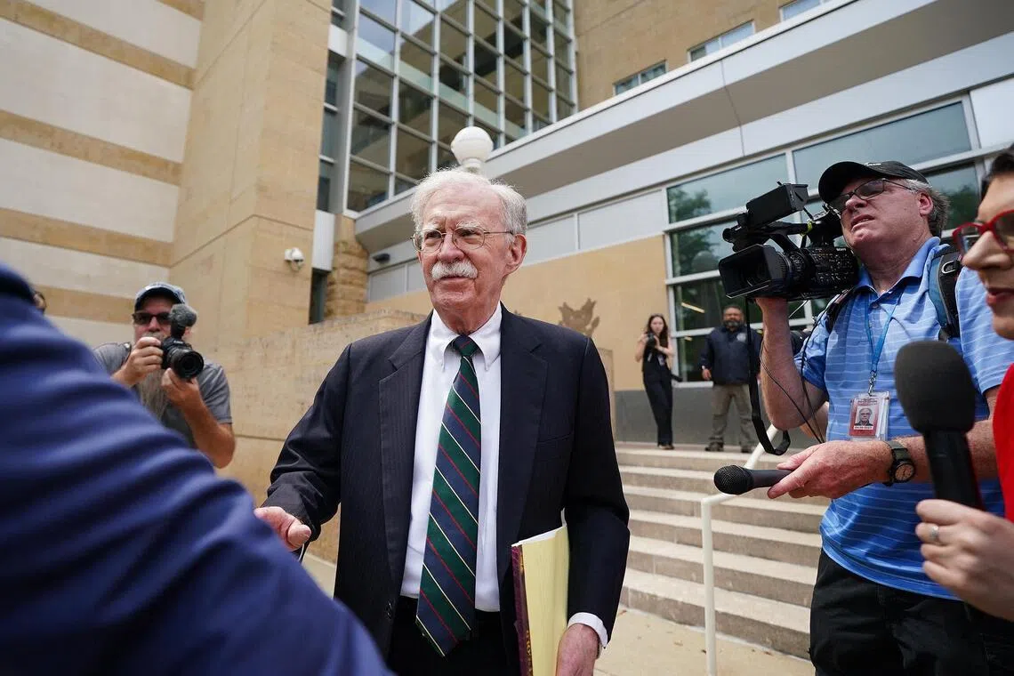 John Bolton pleaded guilty in federal court on June 26 to mishandling classified information and faces up to five years in prison.