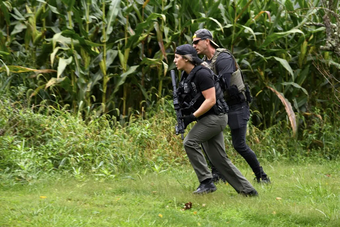US agents search for fugitive Danelo Cavalcante in Glenmoore, Pennsylvania.