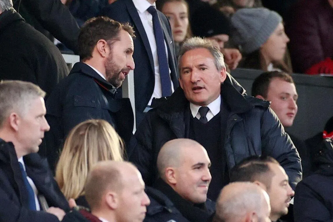 Gareth Southgate (left) has not managed since quitting as England boss after Euro 2024.