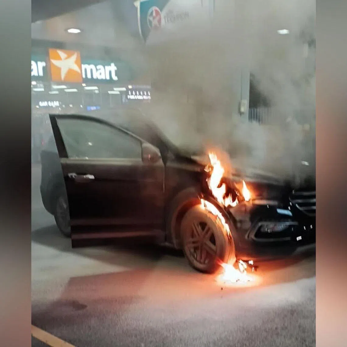 The Singapore Civil Defence Force said the cause of the fire, which involved the engine compartment of a car, is under investigation.