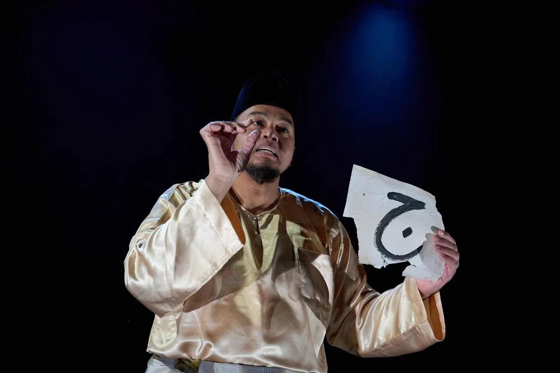Faizal Abdullah in Who Took My Malay Away?, an identity play on being Malay in Singapore.