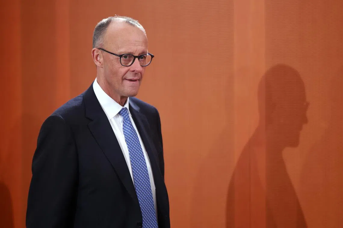 Mr Friedrich Merz was elected Chancellor after winning a vote in Germany’s federal Parliament on May 6.