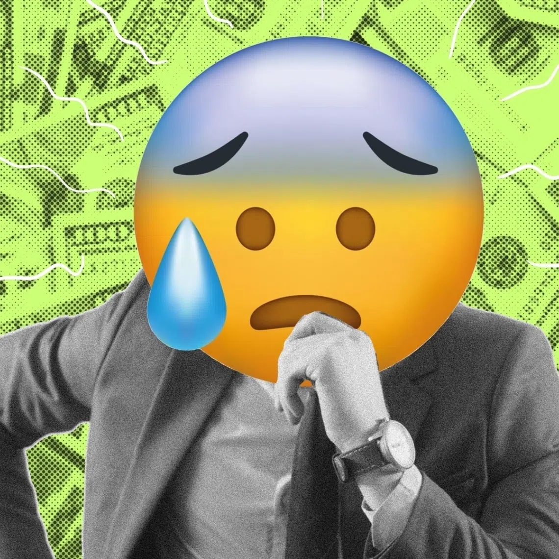 Anxiety about money can occur at any level of wealth or income.