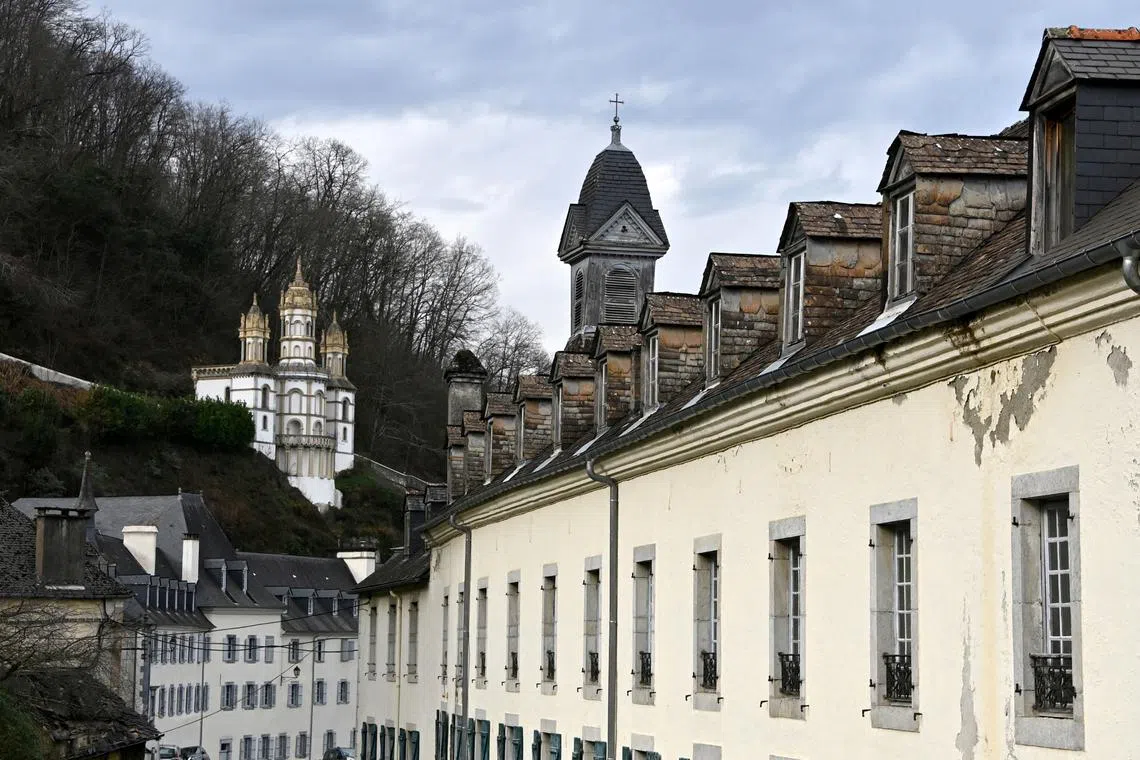 FILE PHOTO: A view shows the school Le Beau Rameau, formerly known as the Notre-Dame de Betharram institution, a French Catholic college-high school, in Lestelle-Betharram, near Pau, France, February 21, 2025. REUTERS/Alexandre Dimou/File Photo
