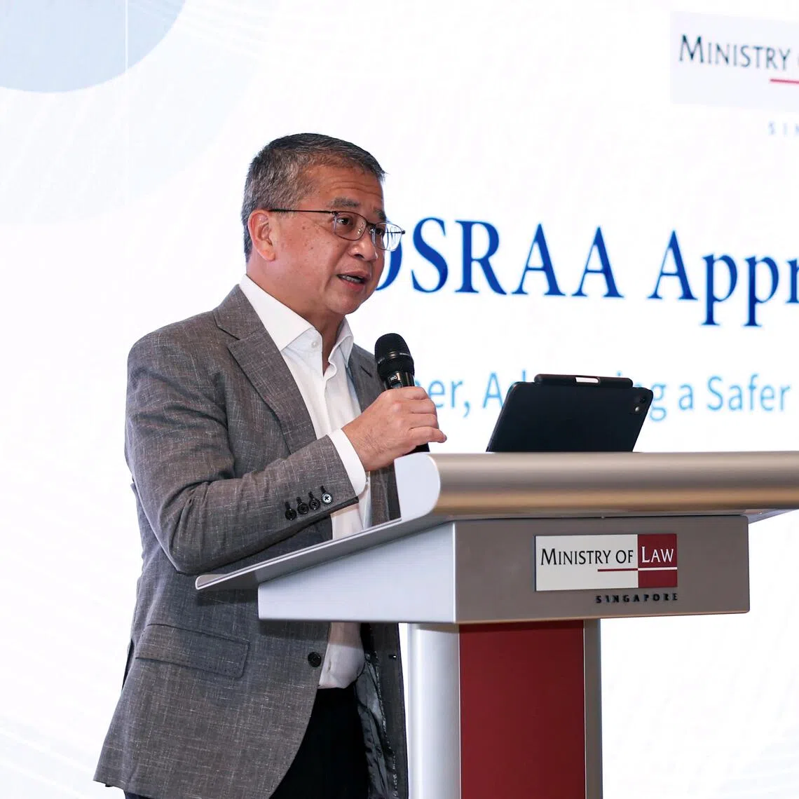 Law Minister Edwin Tong said that the Government wants to make it easier for victims to send these online harm notices to platforms.