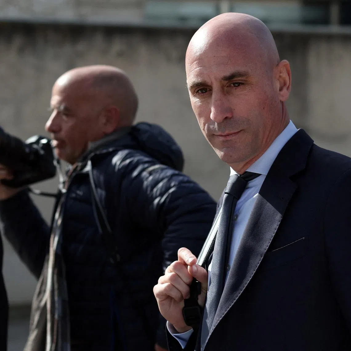 FILE PHOTO: Soccer Football - Luis Rubiales faces examination during trial - National Court, Madrid, Spain - February 13, 2025 Luis Rubiales leaves the court REUTERS/Violeta Santos Moura