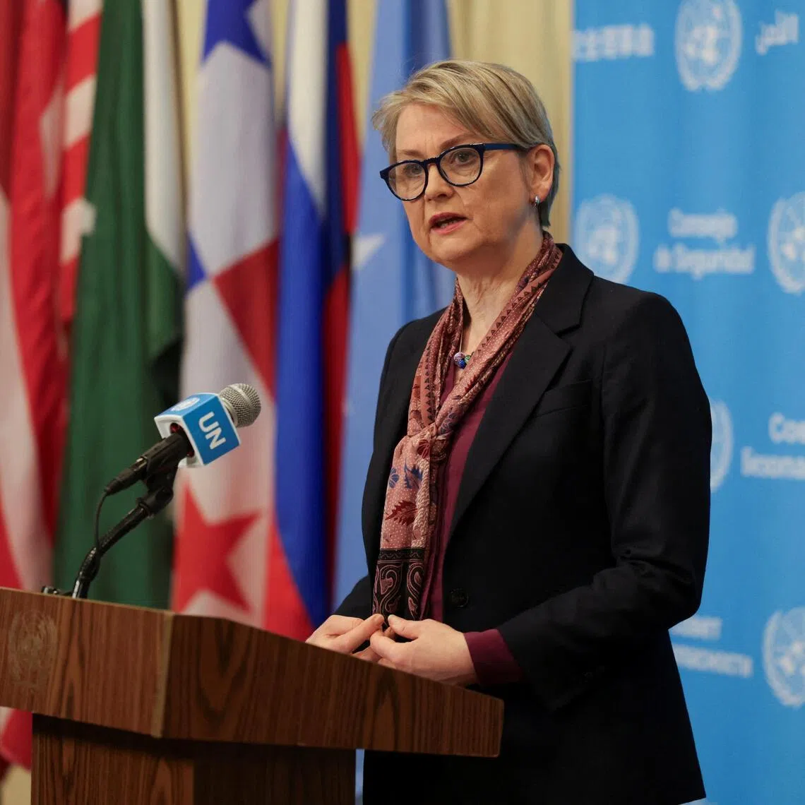 Marking the anniversary of the Ukraine invasion, London announced nearly 300 new sanctions as foreign minister Yvette Cooper visited Kyiv.