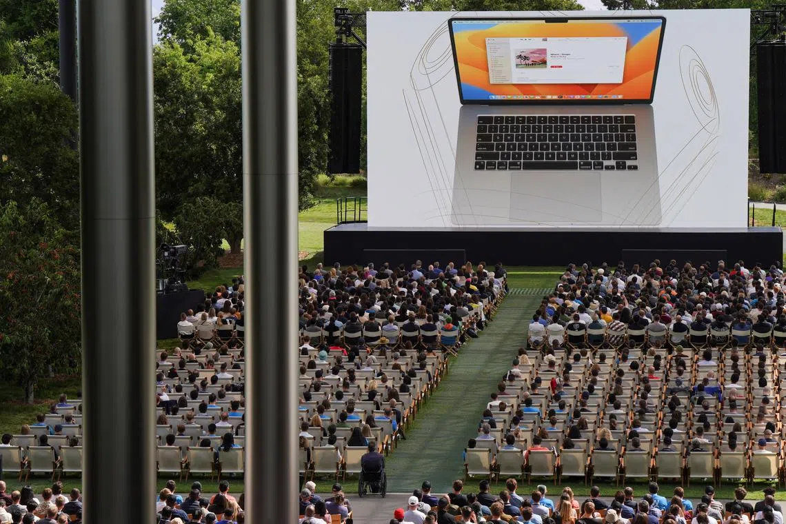 Apple announced a 15-inch MacBook Air powered by an Apple-designed M2 processor chip.