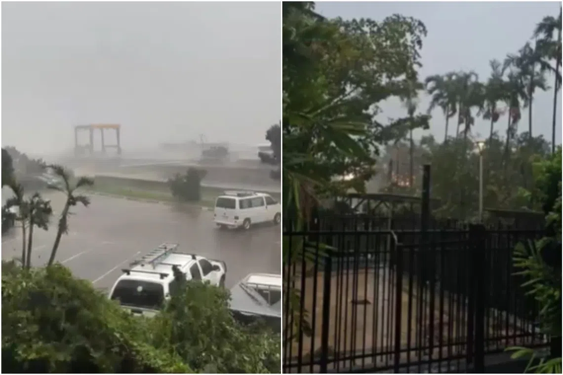 Tropical Cyclone Fina swept between city Darwin and the sparsely populated Tiwi Islands, where wind gusts reached 110kmh.