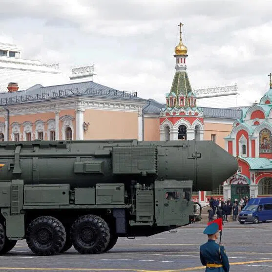 The end of New START removes the last restraint on Russia developing its nuclear arsenal, on display here during its Victory Day military parade last year.  