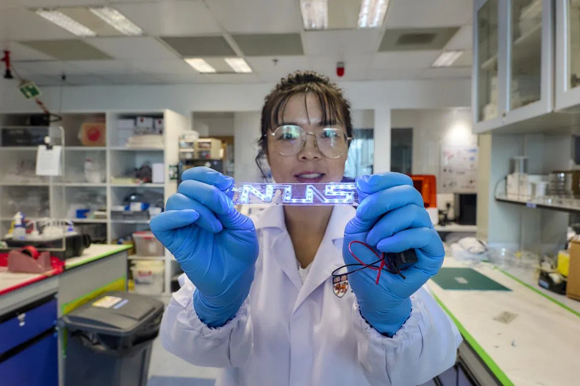 These circuits are usually made of conductive metals that are stiff or prone to damage. 