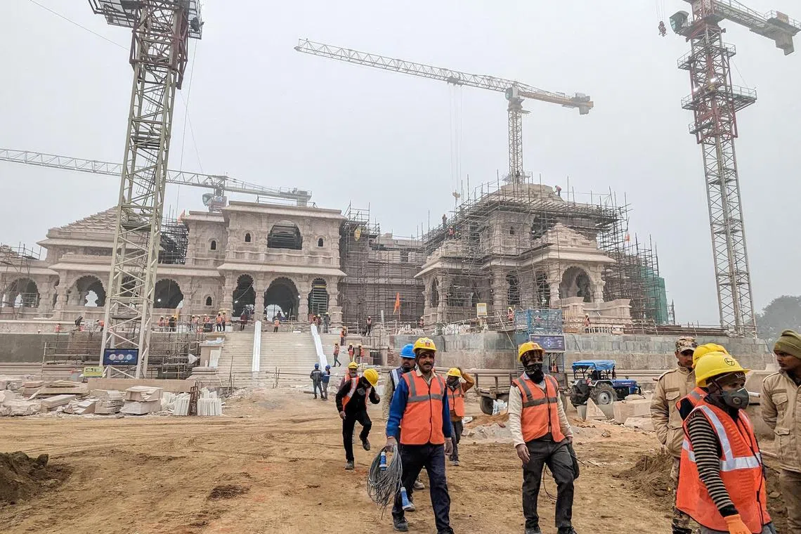 rmletters05 - The Ram temple built in Ayodhya, which Hindus believe to be the birthplace of Lord Ram, is under construction since a 2019 Supreme Court order permitted it to be built on the site of the 16th century Babri mosque demolished by far-right Hindu mobs in 1992. India's Prime Minister Narendra Modi will inaugurate the Ram temple on January 22, 2024. 


Credit: Rohini Mohan