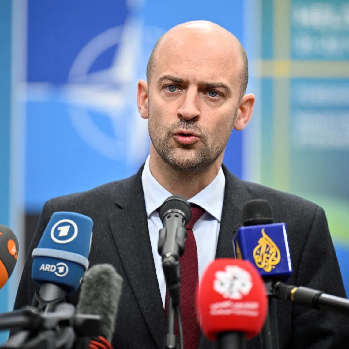 French Foreign Minister Jean-Noel Barrot at the doorstep of the NATO Foreign Ministers' meeting at the Clarion Hotel and Congress Sea U in Helsingborg, Sweden, 22th May 2026. TT News Agency/Johan Nilsson/ via REUTERS      ATTENTION EDITORS - THIS IMAGE WAS PROVIDED BY A THIRD PARTY. SWEDEN OUT. NO COMMERCIAL OR EDITORIAL SALES IN SWEDEN. NO RESALES. NO ARCHIVES.