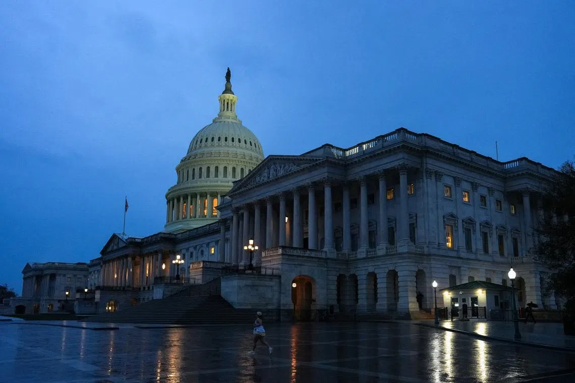 FILE PHOTO: The U.S. Capitol building in Washington, D.C., U.S., March  20, 2026. REUTERS/Ken Cedeno/File Photo