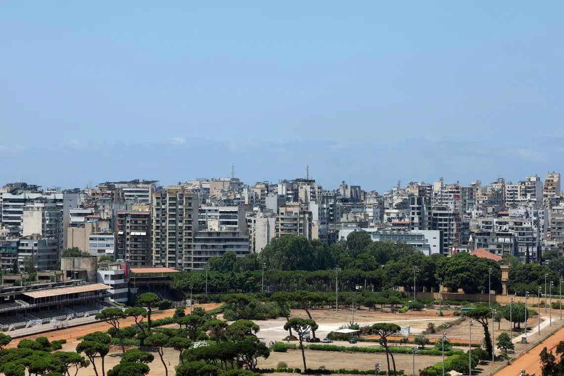 A view shows residential buildings in Beirut, Lebanon July 23, 2024. REUTERS/Mohamed Azakir
