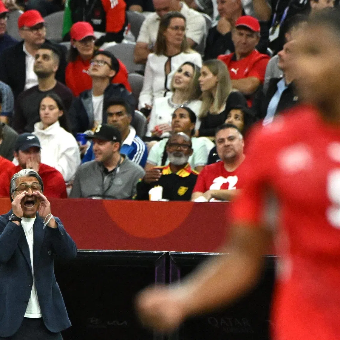 Switzerland coach Murat Yakin during their 2-0 World Cup last-32 win over Algeria at BC Place in Vancouver on July 2.