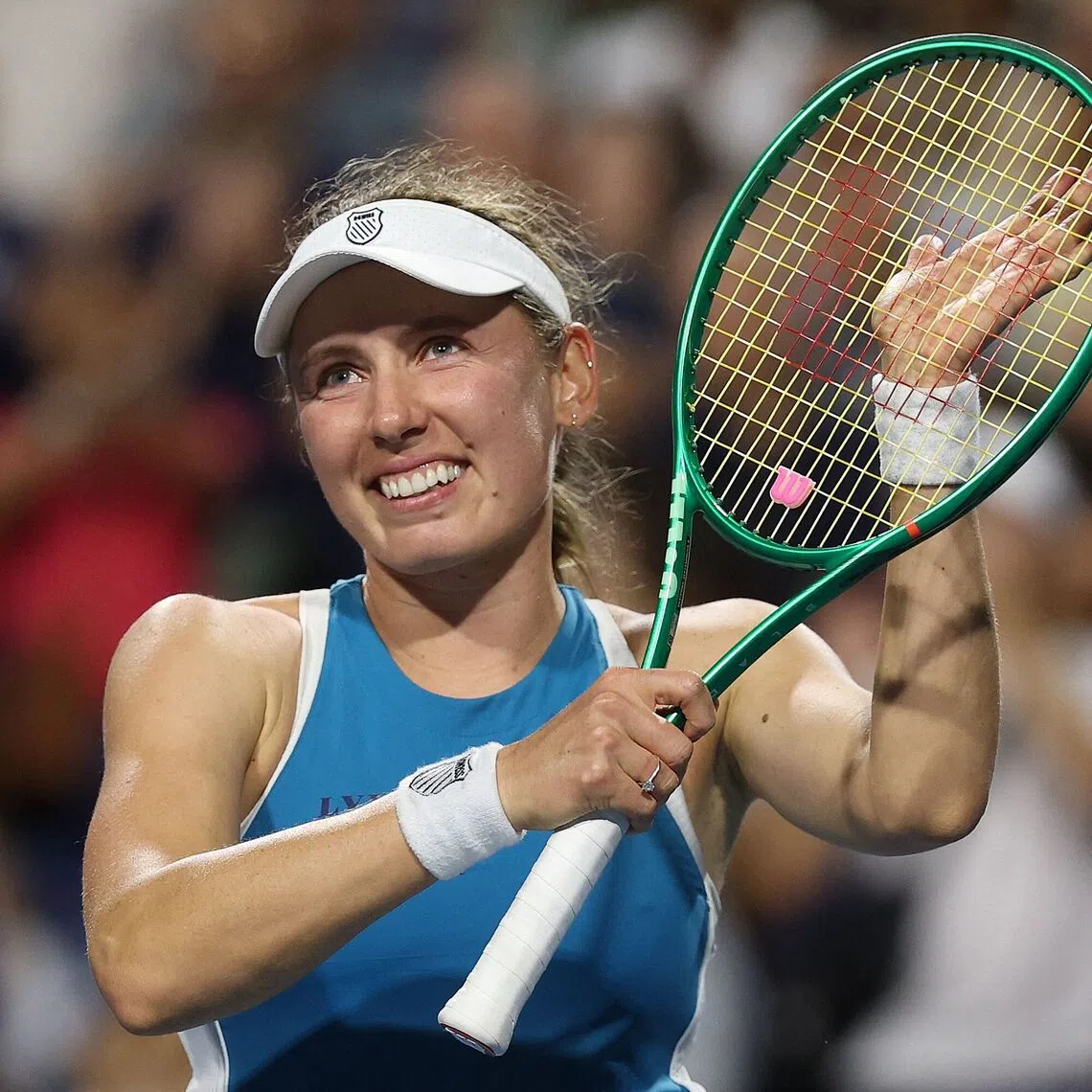Ekaterina Alexandrova defeated the four-time Grand Slam winner from Belarus 7-6 (7-3), 4-6, 6-4 to book a berth in the Toronto Open quarter-finals.