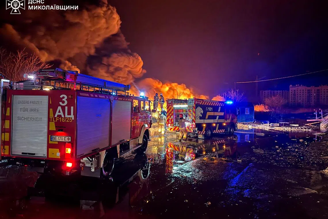 Ukraine military's general staff said in a statement on Telegram the attack took place on Dec 26 and was conducted by Ukraine's air force. 